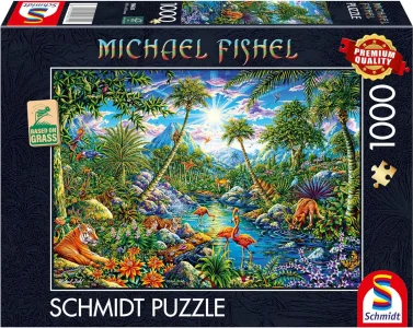 Puzzle Schmidt 1000 dílků Michael Fishel - Ráj na ostrově