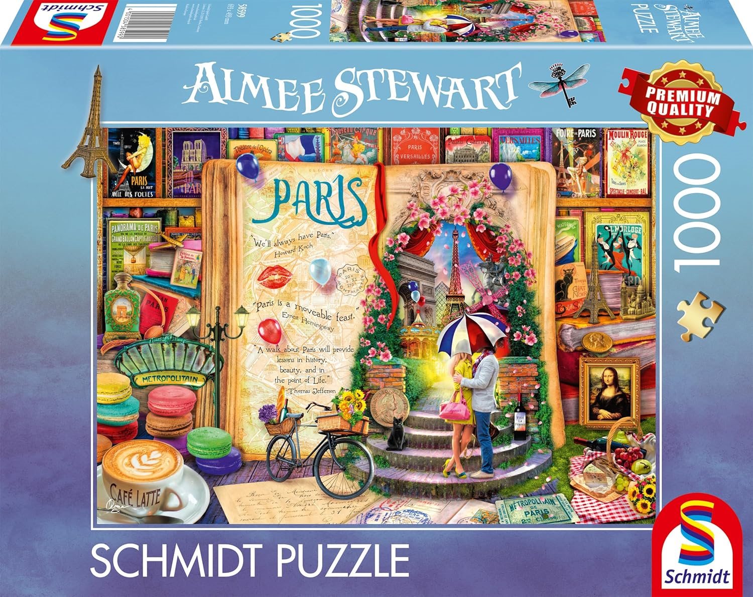 Schmidt puzzle Vzpomínky na Paříž 1000 dílků