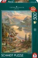 Puzzle Schmidt 500 dílků Thomas Kinkade - Nádhera u jezera