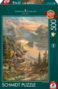 Puzzle Schmidt 500 dílků Thomas Kinkade - Nádhera u jezera