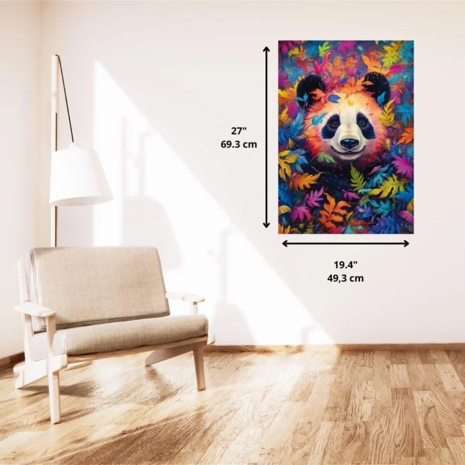 Puzzle Schmidt 1000 dílků Panda v duhovém lese