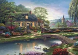 Puzzle Schmidt 1000 dílků Thomas Kinkade - Chaloupka u Kamenného potoka