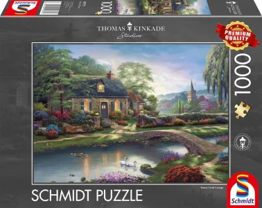 Puzzle Schmidt 1000 dílků Thomas Kinkade - Chaloupka u Kamenného potoka