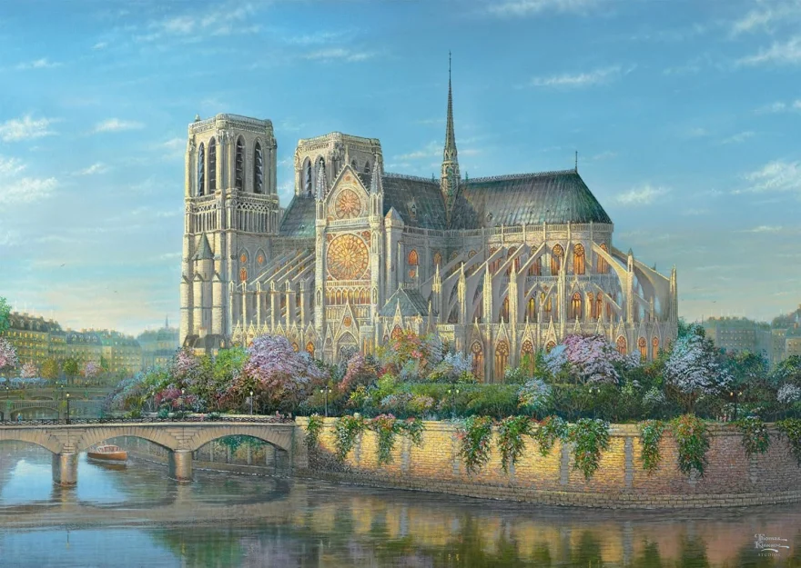 Puzzle Schmidt 1000 dílků Thomas Kinkade - Notre Dame
