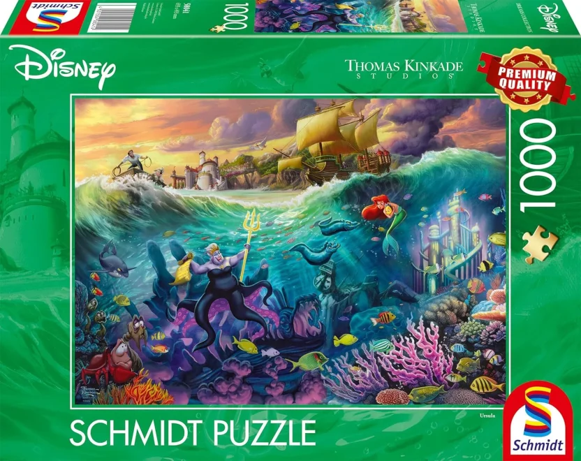 Puzzle Schmidt 1000 dílků T. Kinkade - Disney: Ursula