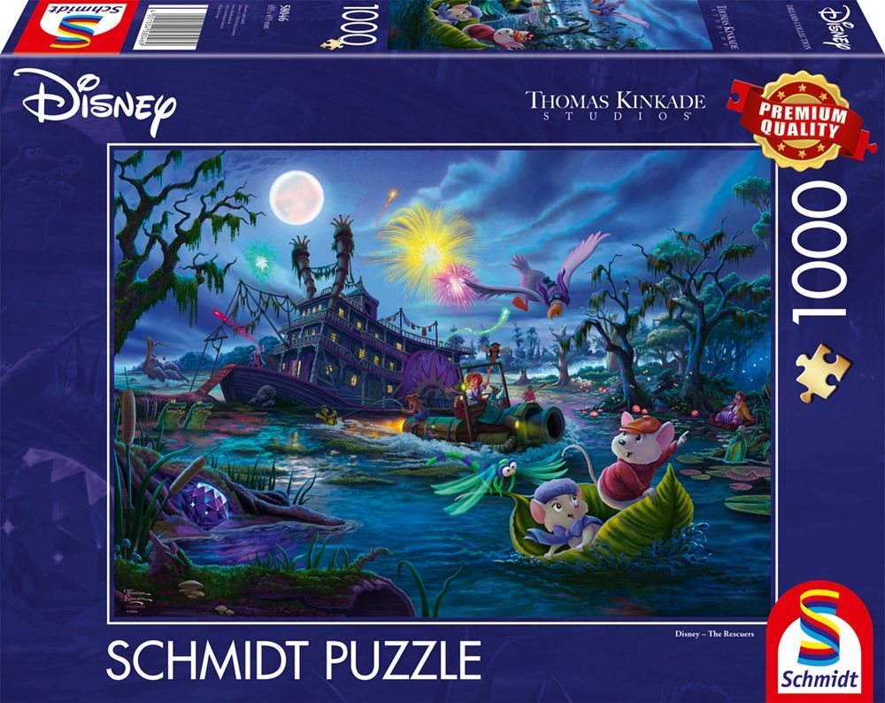 Puzzle SCHMIDT Bernard a Bianca: Záchranáři 1000 dílků