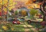 Puzzle Schmidt 1000 dílků T. Kinkade - Disney: Liška a pes