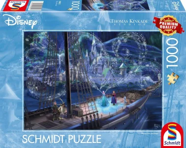 Puzzle Schmidt 1000 dílků T. Kinkade - Disney: Ledové království Láska a kouzla