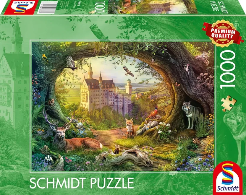 Puzzle Schmidt 1000 dílků Pohádkový hrad a lesní kouzlo