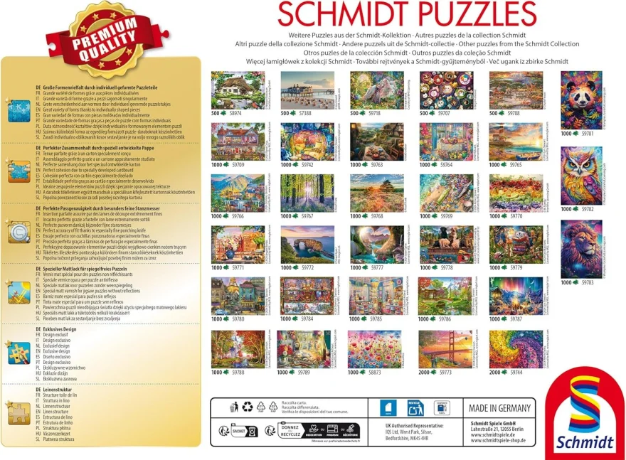 Puzzle Schmidt 1000 dílků Pracovna u moře