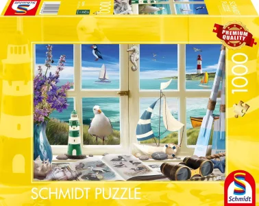 Puzzle Schmidt 1000 dílků Pracovna u moře