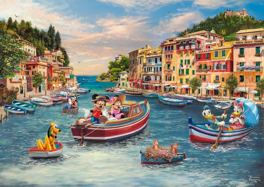 Puzzle Schmidt 1000 dílků T. Kinkade - Disney: Mickey a Minnie v Itálii