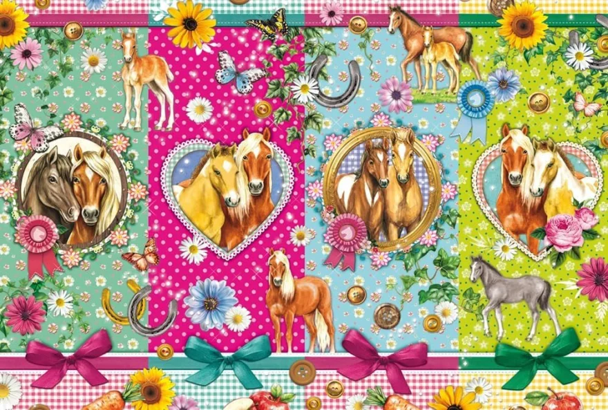 Puzzle pro děti Schmidt 200 dílků Koníkové štěstí