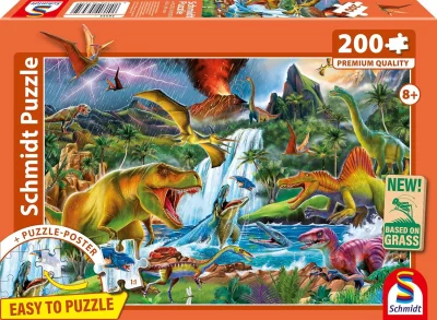 Puzzle pro děti Schmidt 200 dílků Pravěcí obři
