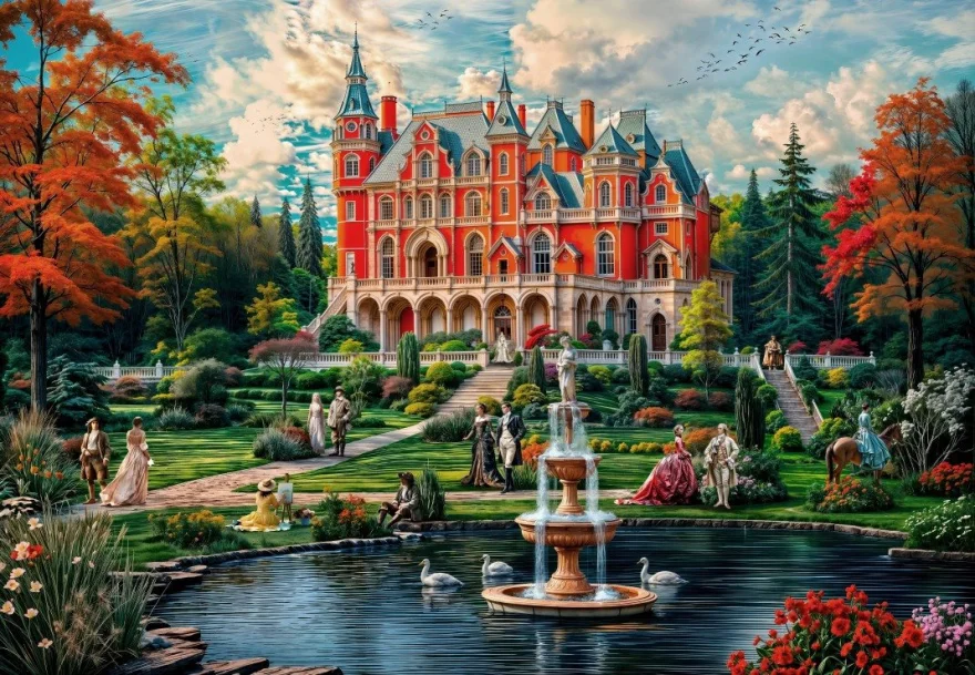 Puzzle Grafika 1000 dílků Majestátní zámek