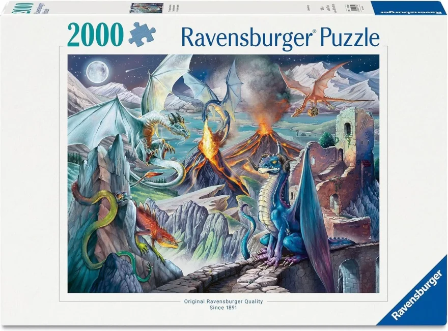Puzzle Ravensburger 2000 dílků Dračí strážci