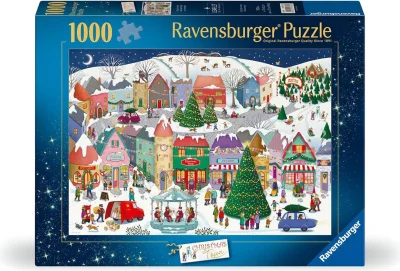 Puzzle Ravensburger 1000 dílků Vánoční město