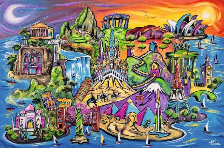 Puzzle Ravensburger 3000 dílků Ostrov památek