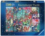 Puzzle Ravensburger 1500 dílků Dílna vánočních skřítků