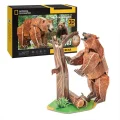 3D puzzle CubicFun  National Geographic: Medvěd hnědý 88 dílků