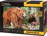 3D puzzle CubicFun  National Geographic: Medvěd hnědý 88 dílků