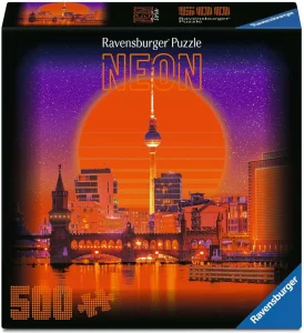 Čtvercové puzzle Ravensburger 500 dílků Neon: Berlín