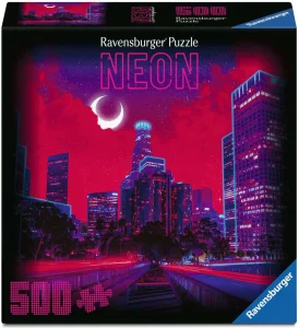 Čtvercové puzzle Ravensburger 500 dílků Neon: Los Angeles