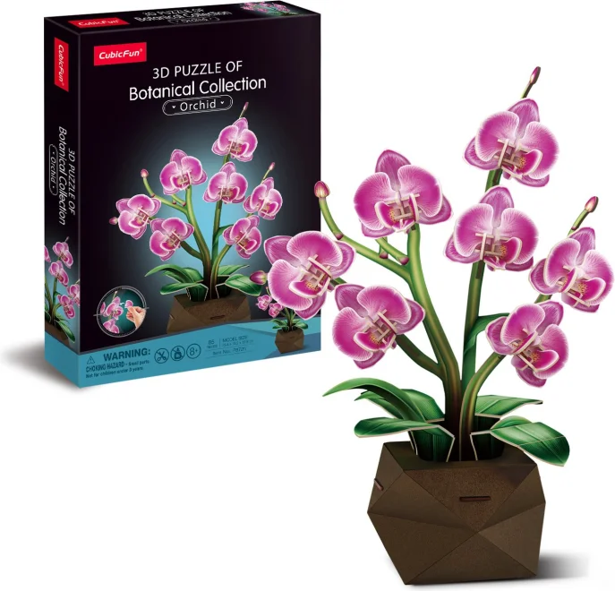 3D puzzle CubicFun  Botanical Collection: Orchidej 85 dílků