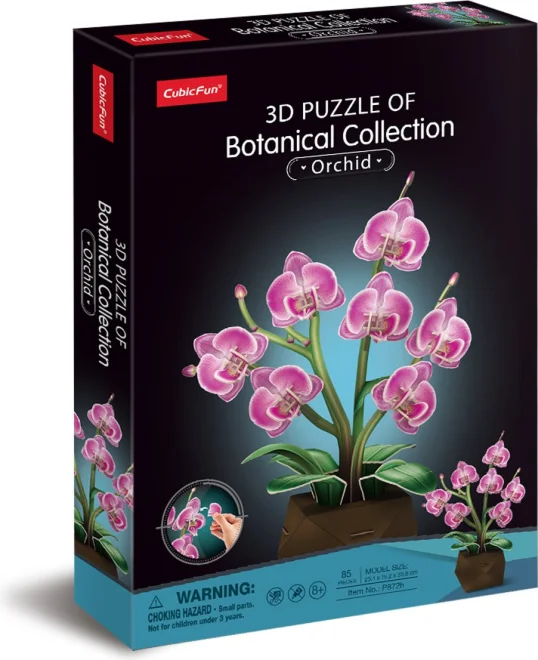3D puzzle CubicFun  Botanical Collection: Orchidej 85 dílků