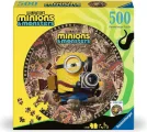 Kulaté puzzle Ravensburger 500 dílků Mimoni a monstra