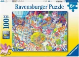 Puzzle pro děti Ravensburger 100 dílků XXL Den v Chaosově