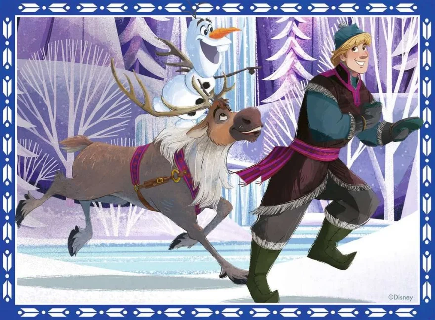 Puzzle pro děti Ravensburger sada 4v1 Ledové království 12,16,20,24 dílků