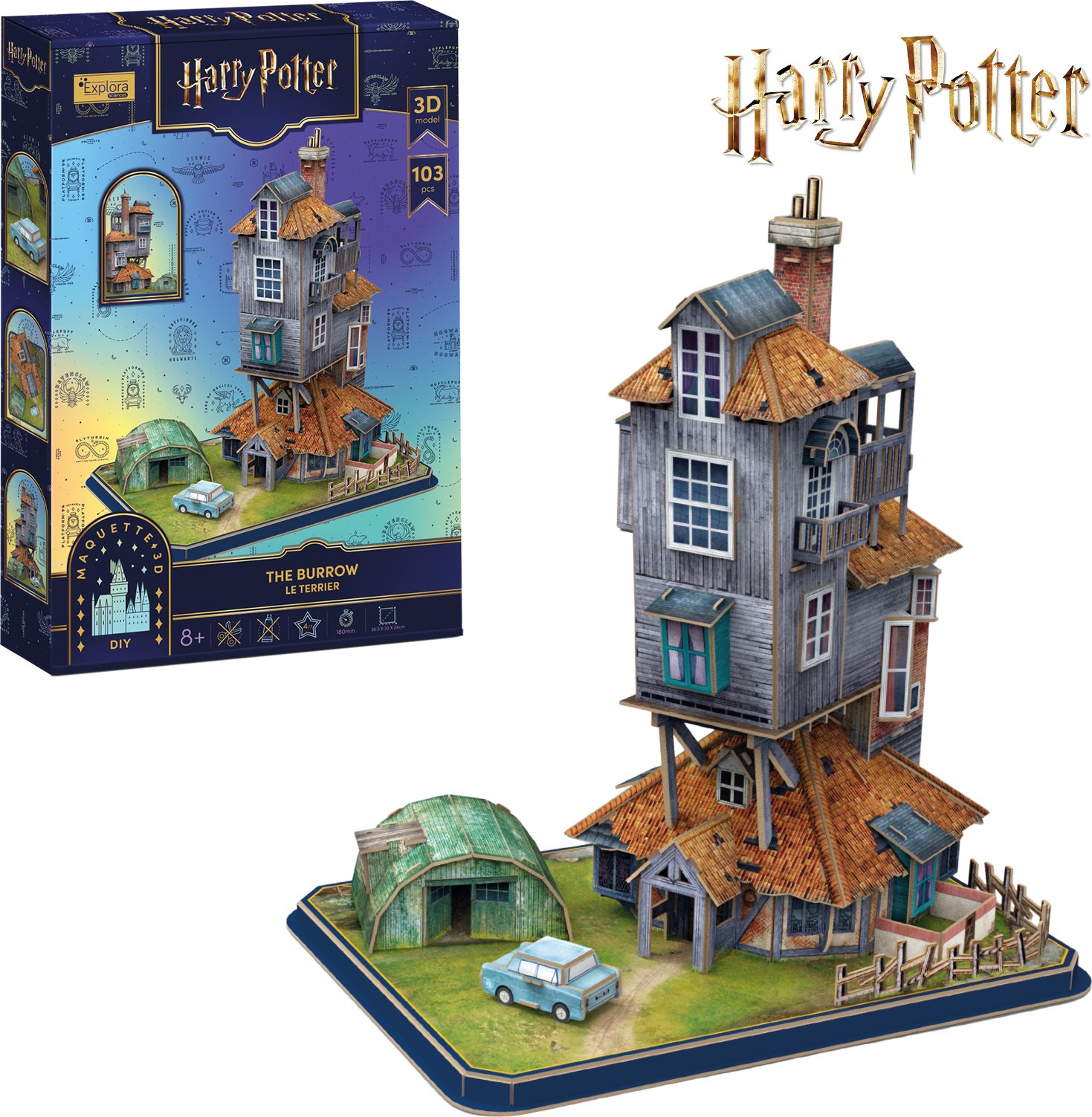 3D puzzle CubicFun  Harry Potter: Doupě 103 dílků