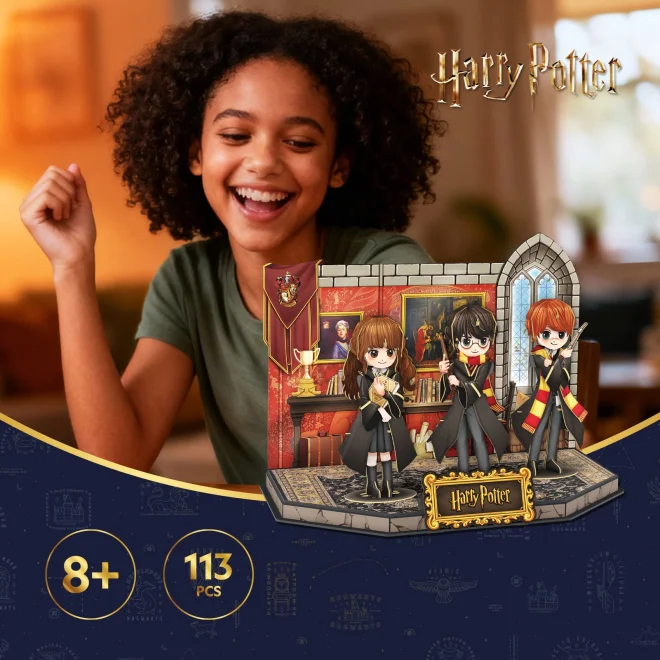 3D puzzle CubicFun  Harry Potter: Nebelvírská společenská místnost 113 dílků