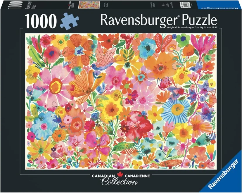 Puzzle Ravensburger 1000 dílků Kanada: Kvetoucí krásky