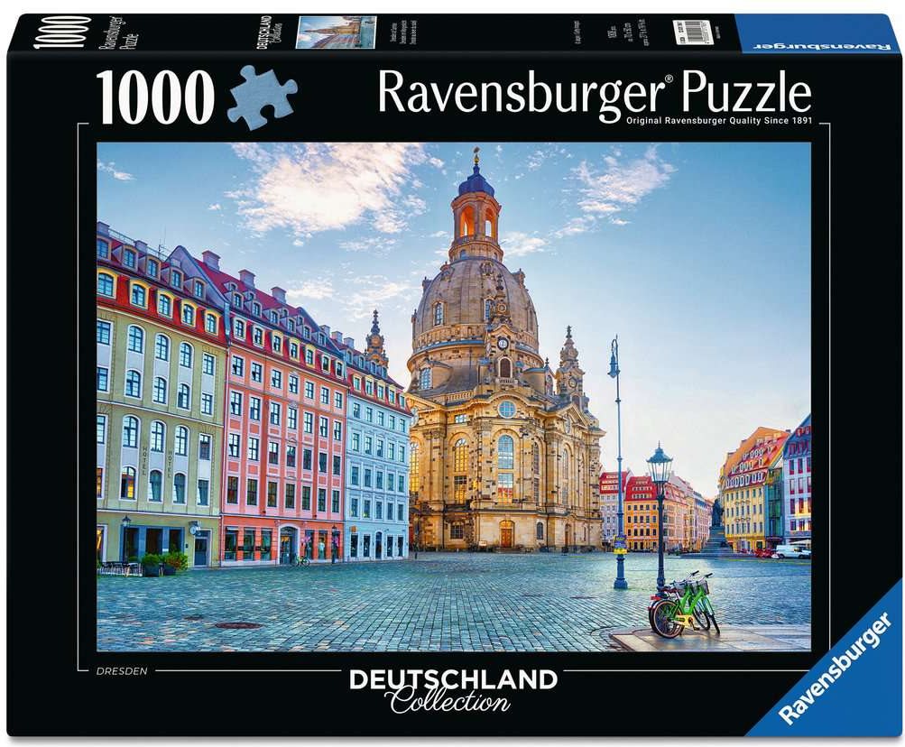 Puzzle Ravensburger 1000 dílků Německo: Drážďany v ranním světle