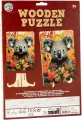 Dřevěné puzzle Moxy se stojánkem Koala 117 dílků