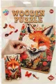 Dřevěné puzzle Moxy se stojánkem Liška 126 dílků