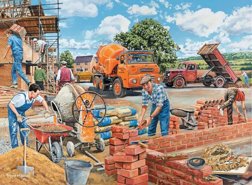 Puzzle Ravensburger 4x500 dílků Happy Days č. 6: Pracovní vzpomínky