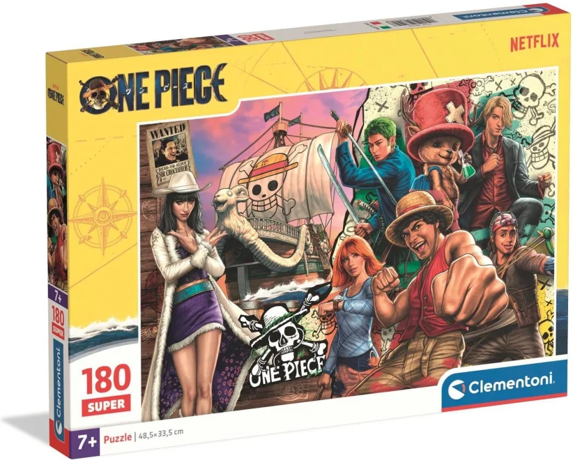 Puzzle pro děti Clementoni 180 SUPER dílků One Piece Netflix