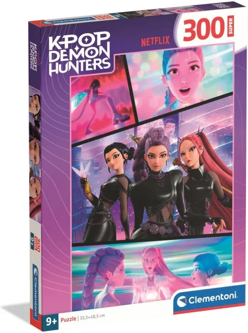Puzzle pro děti Clementoni 300 SUPER dílků K-pop: Lovkyně démonů