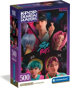 Puzzle Clementoni 500 dílků K-pop: Lovkyně démonů - Saja Boys