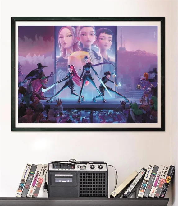 Puzzle Clementoni 1000 dílků K-pop: Lovkyně démonů - Na pódiu