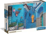 Puzzle Clementoni 500 dílků Modré město Šafšáwán, Chefchaouen, Maroko