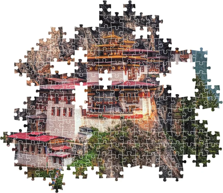 Puzzle Clementoni 500 dílků Klášter Tygří hnízdo, Bhútán