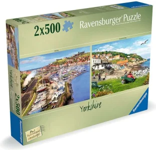 Puzzle Ravensburger 2x500 dílků Malebná krajina č. 1 - Yorkshire 2v1