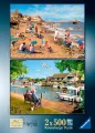 Puzzle Ravensburger 2x500 dílků Malebná krajina č. 2 - Norfolk 2v1