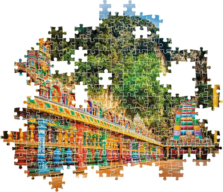 Puzzle Clementoni 1000 dílků Malované jeskyně Batu, Malajsie