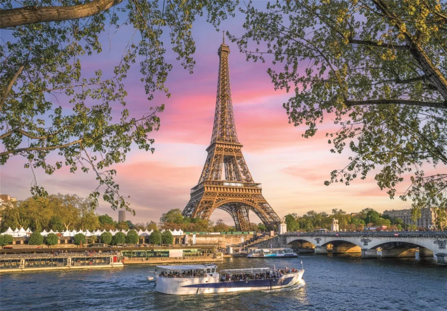 Puzzle Clementoni 3000 dílků Železná dáma v růžovém