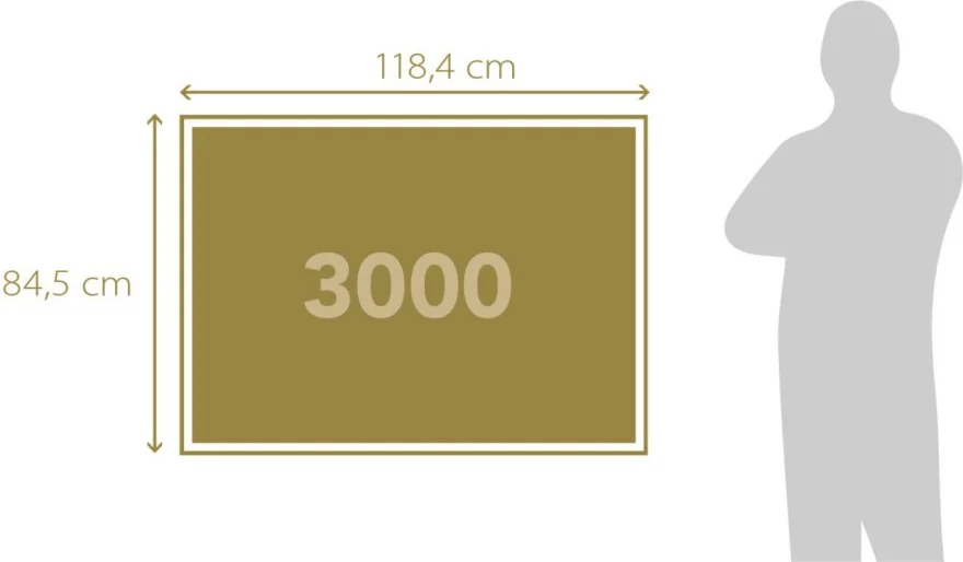 Puzzle Clementoni 3000 dílků Železná dáma v růžovém